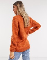 Thumbnail for your product : ASOS DESIGN chunky jumper in rust