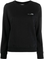 Thumbnail for your product : A.P.C. Logo-Print Cotton Sweatshirt