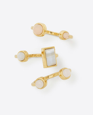 Ann Taylor Mixed Stone Stackable Rings