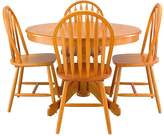 Thumbnail for your product : Very Kentucky 107 cm Round Dining Table + 4 Chairs - Oak-Effect, White/Natural