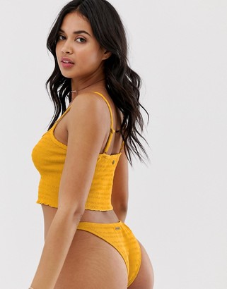 Billabong cheeky bikini bottom in yellow
