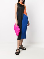 Thumbnail for your product : Pleats Please Issey Miyake Colour-Blocked Mock-Neck Dress