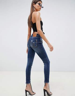 Miss Sixty Erica push up cropped skinny jean with distressing