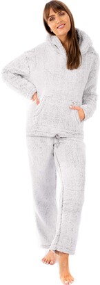 Calvin Klein Girls' Super Soft Fleece Pajama Set 2 Piece PJ, Spotted,  X-Large 