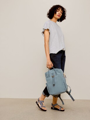 AND/OR Canvas Boxy Backpack, Light Blue