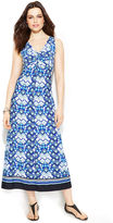 Thumbnail for your product : Ellen Tracy Sleeveless Digital-Print Maxi Dress