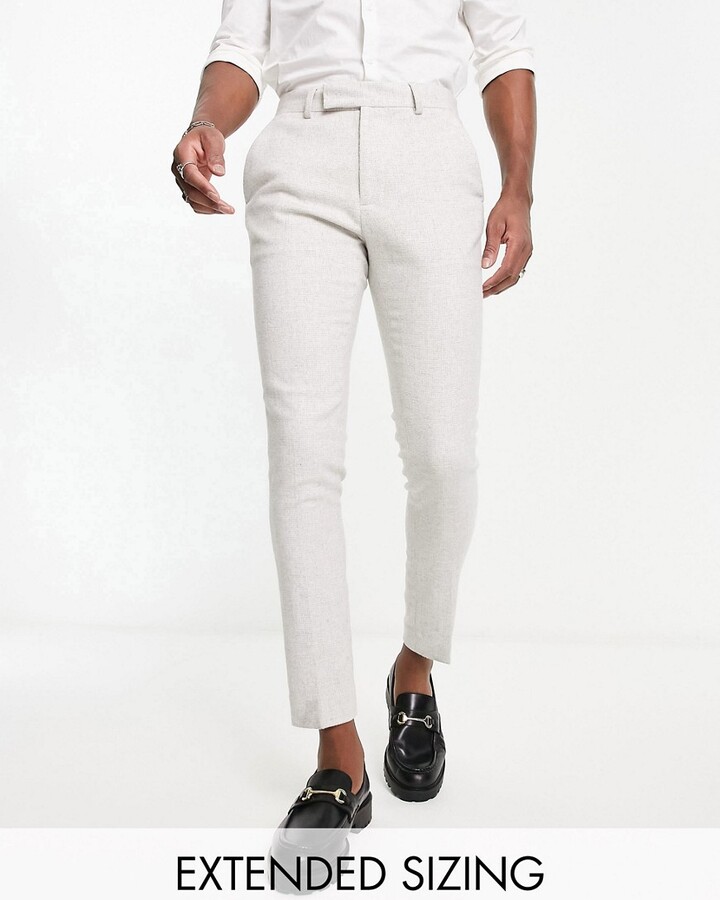 ASOS DESIGN super skinny smart pants in gray