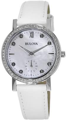 Bulova Women's Crystal Accented Watch, 32mm
