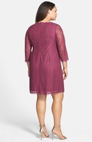 Thumbnail for your product : Adrianna Papell Lace Sheath Dress (Plus Size)