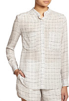 Thumbnail for your product : Haute Hippie Silk Word-Print Blouse