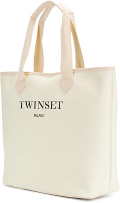 Twin-Set logoed heart tote bag