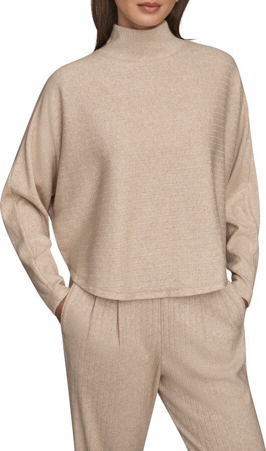 Donna Karan Mock Neck Sweater