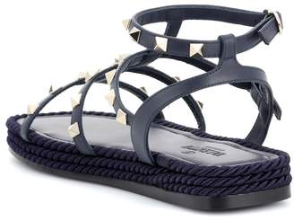 Valentino Garavani Torchon leather sandals