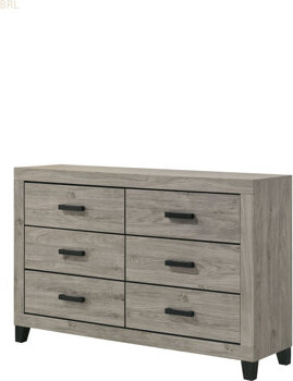 Mercer41 Mari Light Gray Finish Dresser