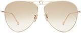 Thumbnail for your product : Loewe Aviator Metal Sunglasses - Brown Gold