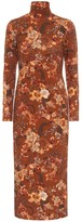Thumbnail for your product : Balenciaga Floral stretch-cotton midi dress