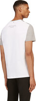 Thumbnail for your product : Neil Barrett White & Grey Mohawked Philosopher T-Shirt