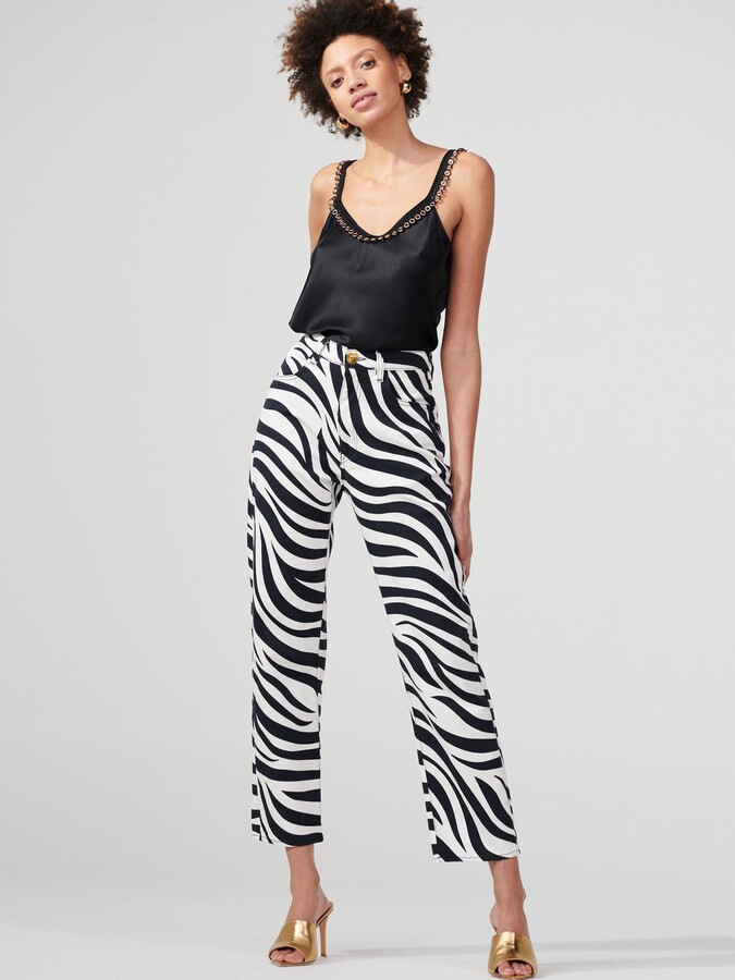 Hayley Menzies Zebra Tapered Jeans ShopStyle