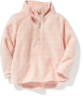 Thumbnail for your product : Old Navy Printed Micro-Performance Fleece Half-Zip Jacket for Toddler Girls