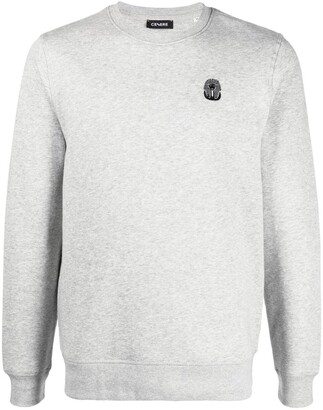 Cenere GB Embroidered-Logo Organic Cotton Sweatshirt