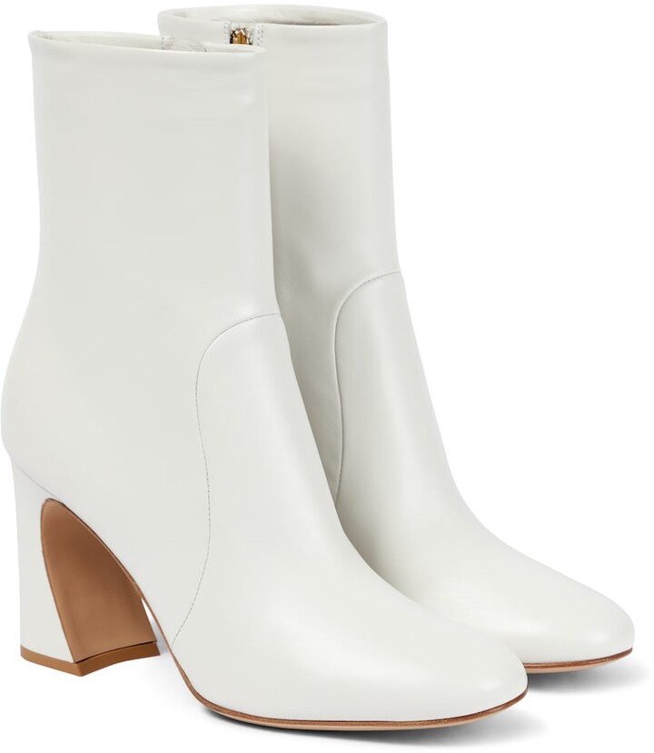 white ankle boots uk