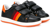 Thumbnail for your product : Paul Smith Junior side stripe touch strap sneakers