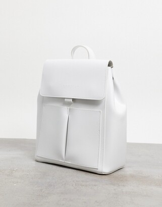 Claudia Canova two pocket flap backpack in white - ShopStyle
