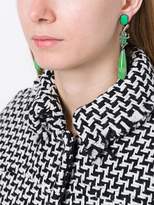 Thumbnail for your product : Lydia Courteille diamond frog drop earrings