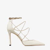 Thumbnail for your product : Jimmy Choo Latte Nappa Pumps With Gold Chains
