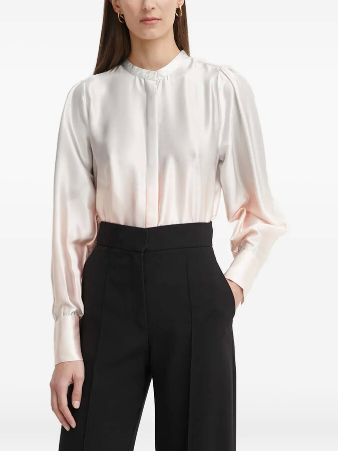 Bruuns Bazaar Ombre Puff-Shoulder Shirt