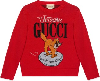 Gucci Boys' Tiger Intarsia Sweater