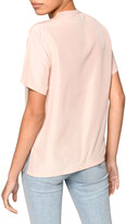 Thumbnail for your product : Nicole Miller Solid Silk Crewneck T-Shirt