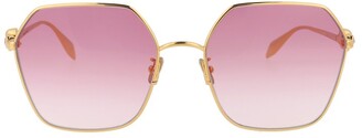 Alexander McQueen Sunglasses Hexagon-Frame Sunglasses