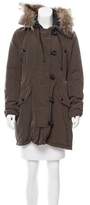 Thumbnail for your product : Moncler Fur-Trimmed Arrious Coat