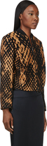 Thumbnail for your product : 3.1 Phillip Lim Bronze & Black Jacquard Cropped Bomber