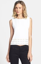 Thumbnail for your product : Vince Camuto Grommet Embellished Sleeveless Blouse
