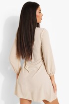 Thumbnail for your product : boohoo 3/4 Sleeve Smock Dress