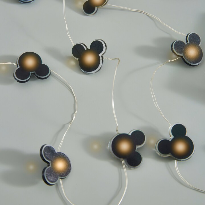 Dunelm Mickey Mouse Black Led String Lights Black ShopStyle Fan