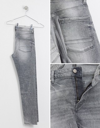 ASOS DESIGN 12.5oz skinny jeans in washed grey