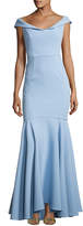 Thumbnail for your product : Milly Layla Stretch Crepe Mermaid Gown, Blue