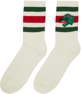 Thumbnail for your product : Gucci White Panther Socks