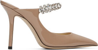 パンプス Jimmy Choo Silver Mesh Daisy Mules Bing Daisy 100 |Silver Metallic Mesh Mule with Floral