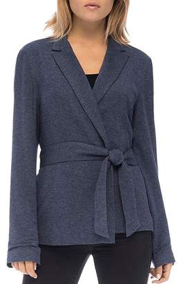 Bobeau B Collection by Tie-Front Knit Jacket