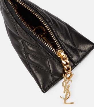 Saint Laurent Quilted leather pouch