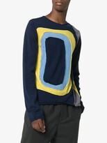 Thumbnail for your product : Comme des Garçons Shirt Panel knit wool sweatshirt