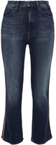 Thumbnail for your product : Mother The Looker Lame-trimmed High-rise Kick-flare Jeans