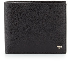 Tom Ford Leather Billfold Wallet, Black