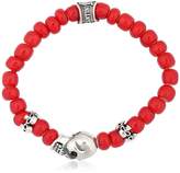 Thumbnail for your product : Cantini Mc Firenze Skull Red Bracelet