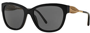 Burberry BE4203 Square Sunglasses, Black