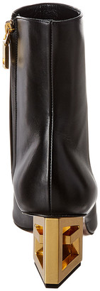 Givenchy Triangular G Heel Leather Bootie